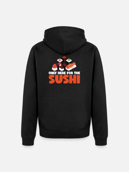 Sushi - Unisex Premium Bio Zip Hoodie - Schwarz
