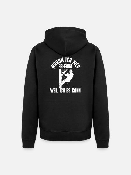 Baumklettern Baumpfleger Arborist Baumkletterer - Unisex Premium Bio Zip Hoodie - Schwarz
