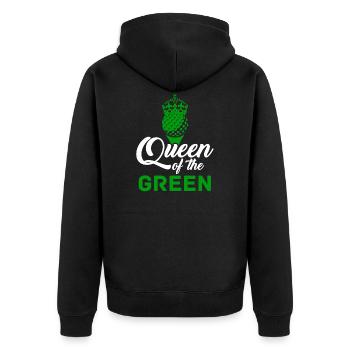 Golf Golfer Golfer Golfer Golf Course - Unisex Premium Organic Zip Hoodie - black - Back - Nico (187cm)