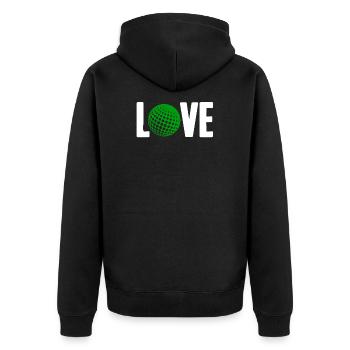 Golf Golfer Golfer Golfer Golf Course - Unisex Premium Organic Zip Hoodie - black - Back - Nico (187cm)