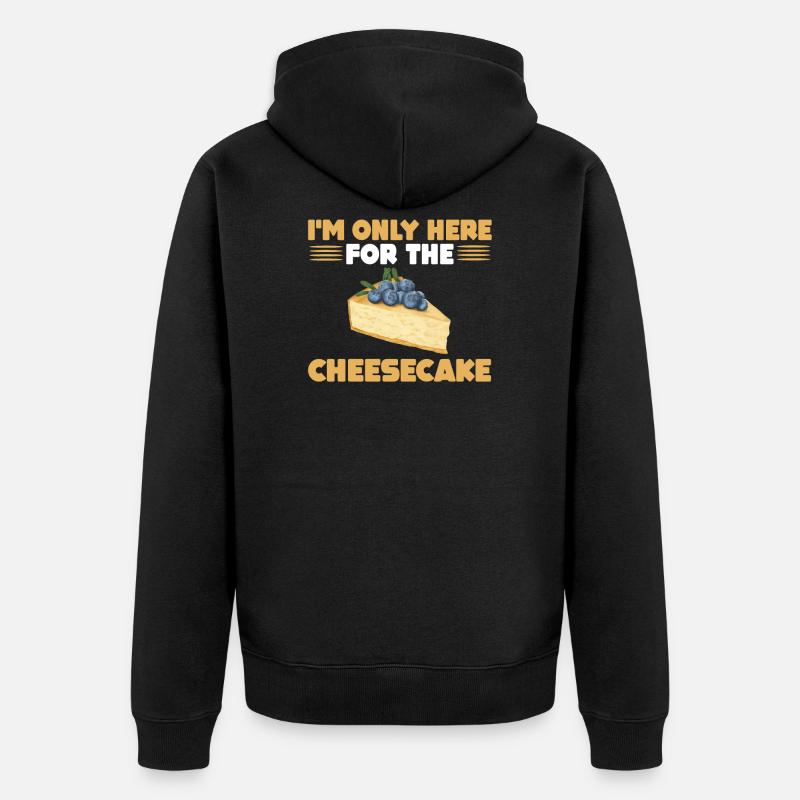 Gâteau au fromage Cadeau - Veste à capuche bio Premium Unisexe - noir