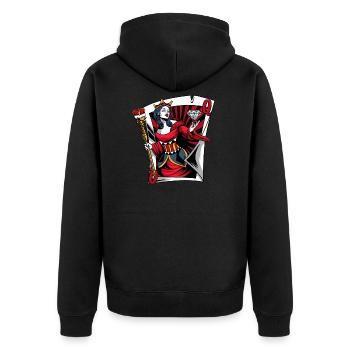 Joueur de poker Texas Holdem - Veste à capuche bio Premium Unisexe - noir - Dos - Nico (187cm)