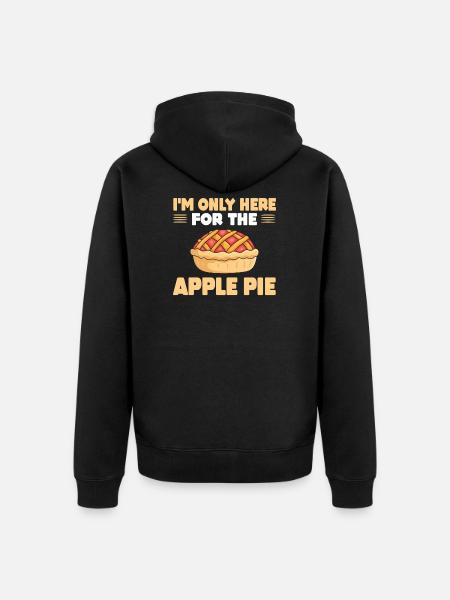 Apple pie - Unisex Premium Organic Zip Hoodie - black