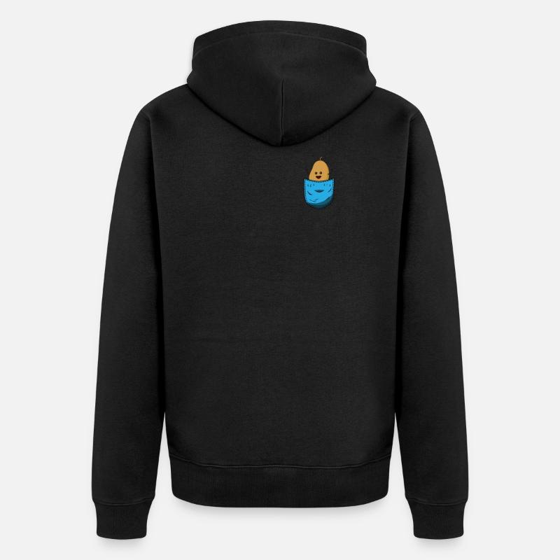 Pommes de terre - Veste à capuche bio Premium Unisexe - noir