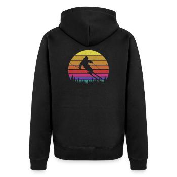 Ski - Veste à capuche bio Premium Unisexe - noir - Dos - Nico (187cm)