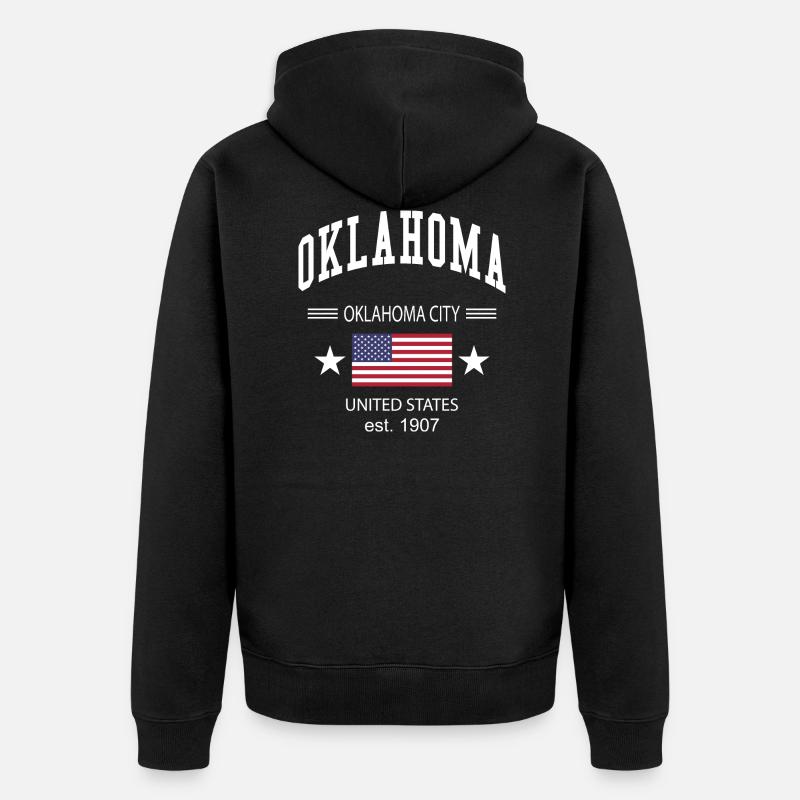 Oklahoma - Veste à capuche bio Premium Unisexe - noir