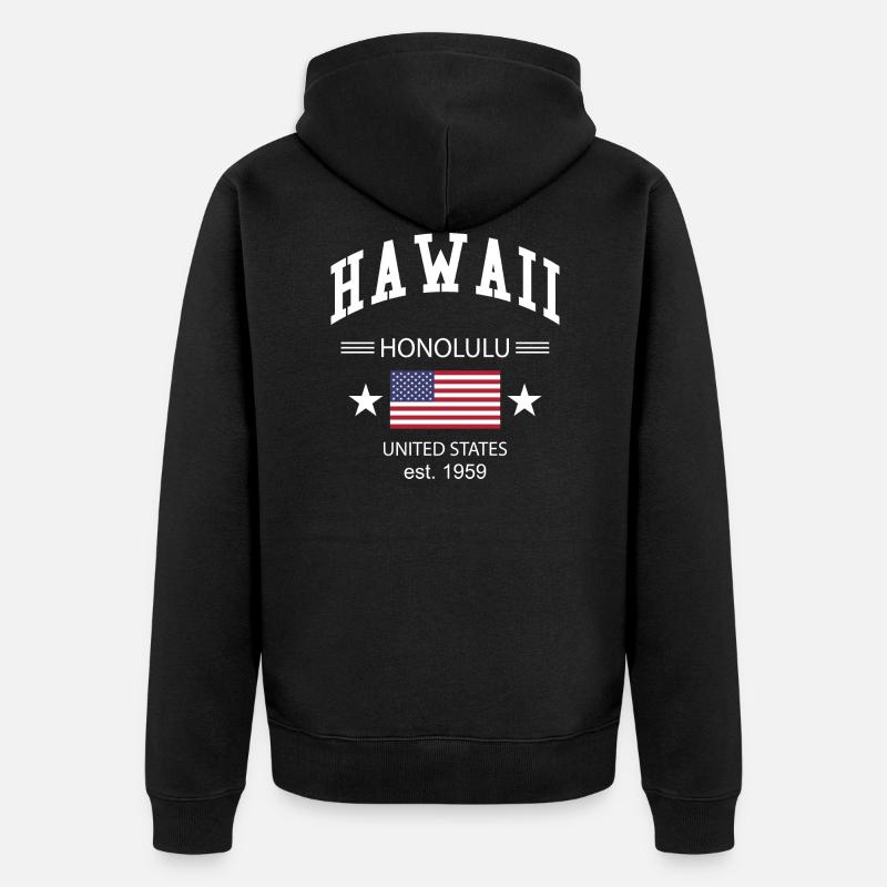 Hawaï - Veste à capuche bio Premium Unisexe - noir