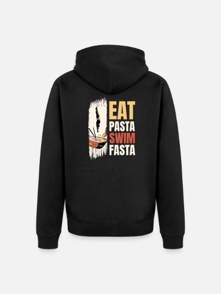 Swimming Swimmers - Unisex Premium Organic Zip Hoodie - black