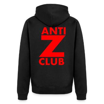 Anti z club - Veste à capuche bio Premium Unisexe - noir - Dos - Nico (187cm)