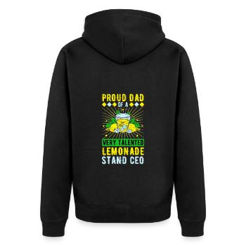 Lemonade Vendeur Lemonade Stand Père - Veste à capuche bio Premium Unisexe - noir - Dos - Nico (187cm)