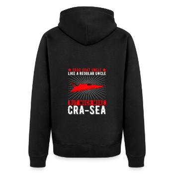 Oncle de course de dragsters - Veste à capuche bio Premium Unisexe - noir - Dos - Nico (187cm)