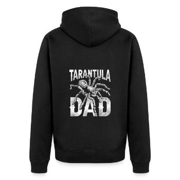 Vogelspinne Vogelspinnen Tarantula Dad - Unisex Premium Organic Zip Hoodie - black - Back - Nico (187cm)