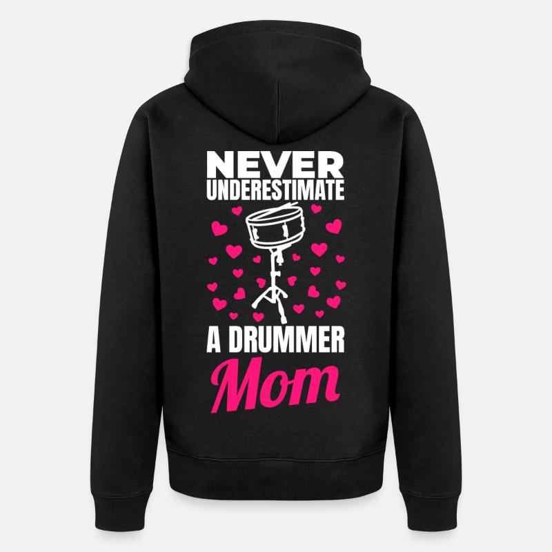 Mère batteuse - Veste à capuche bio Premium Unisexe - noir