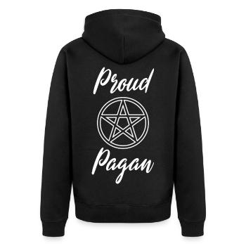 Beltane bénédictions du 1er mai Proud Pagan - Veste à capuche bio Premium Unisexe - noir - Dos - Nico (187cm)
