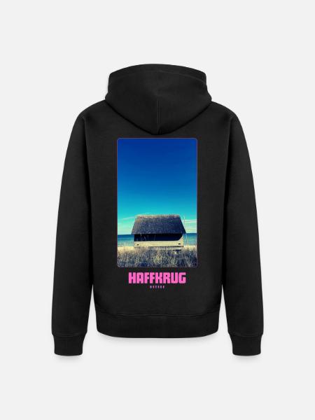 HAFFKRUG Strand - Unisex Premium Bio Zip Hoodie - Schwarz