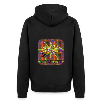 Mayen City 56 - Club WoW - Unisex Premium Bio Zip Hoodie - Schwarz - Hinten - Nico (187cm)
