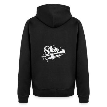 Ska Trompette Swing Jazz Style de Musique - Veste à capuche bio Premium Unisexe - noir - Dos - Nico (187cm)