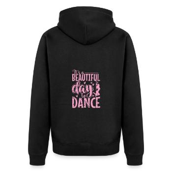 It's a Bautiful Day to Dance Poledance Stange - Unisex Premium Organic Zip Hoodie - black - Back - Nico (187cm)