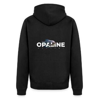 Opaline Blue Gourami Tropical Fish Keeper - Unisex Premium Bio Zip Hoodie - Schwarz - Hinten - Nico (187cm)