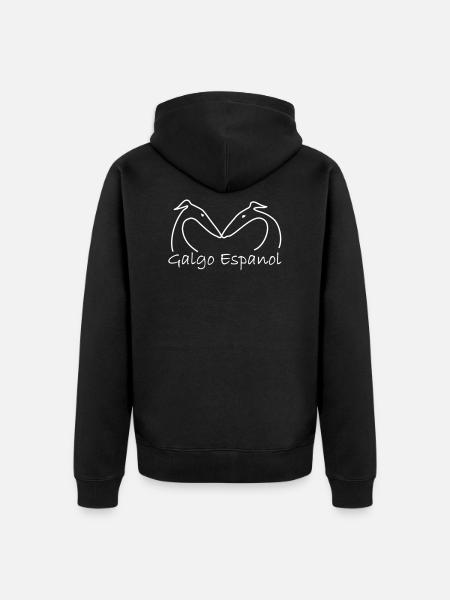 Galgopaar - Unisex Premium Bio Zip Hoodie - Schwarz