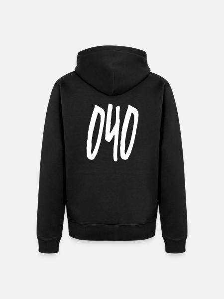 040 Hamburg area code - Unisex Premium Organic Zip Hoodie - black