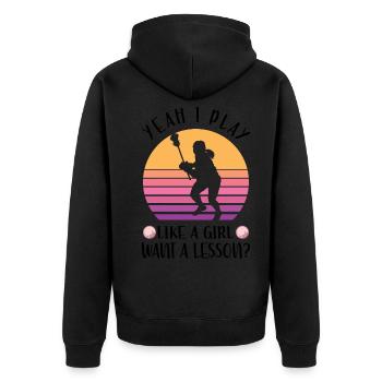 Lacrosse - Veste à capuche bio Premium Unisexe - noir - Dos - Nico (187cm)