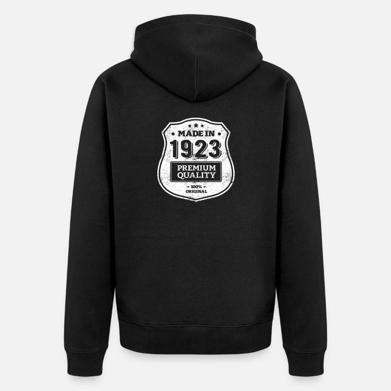 MADE IN 1923 - Veste à capuche bio Premium Unisexe - noir
