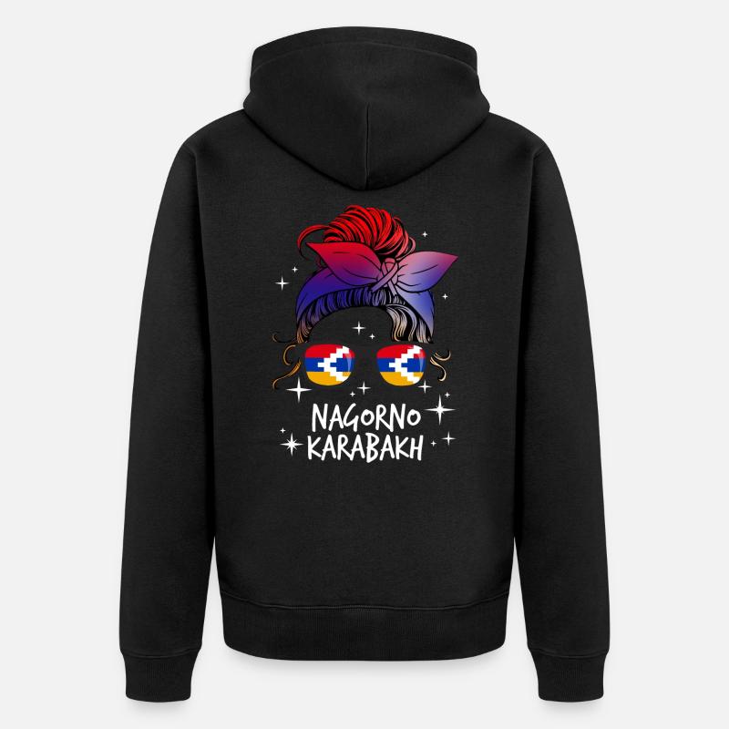 Haut-Karabakh - Veste à capuche bio Premium Unisexe - noir