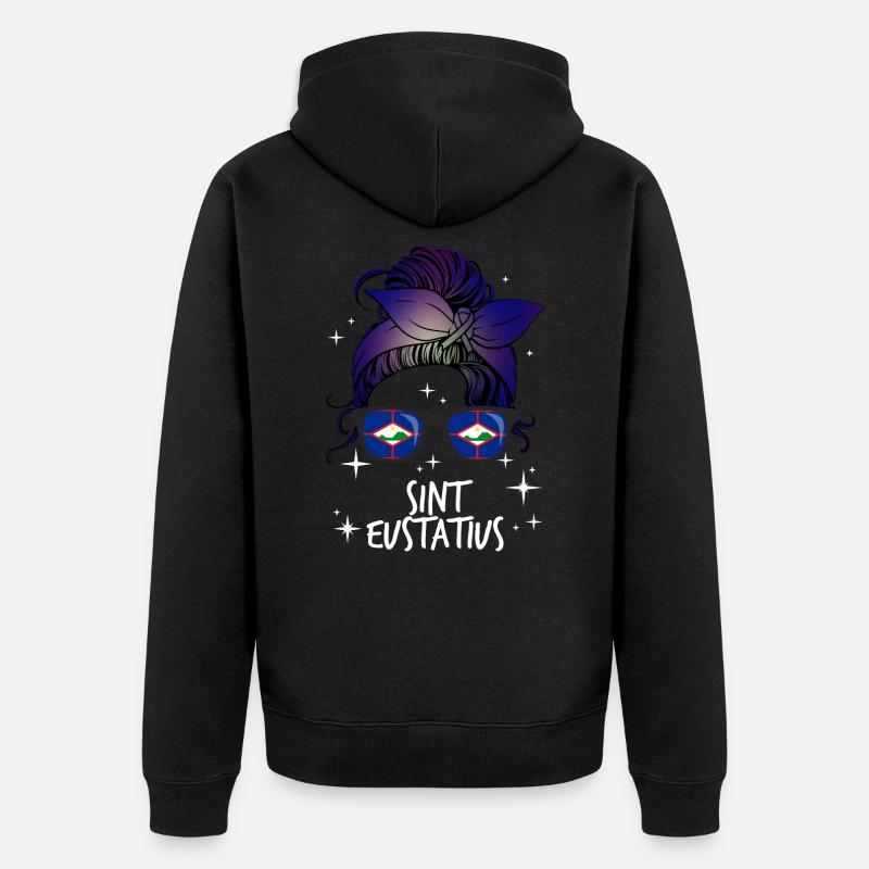 Sint Eustatius - Veste à capuche bio Premium Unisexe - noir
