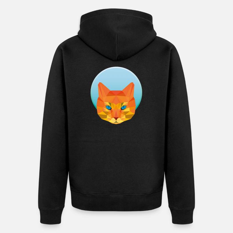 Art du chat - Veste à capuche bio Premium Unisexe - noir