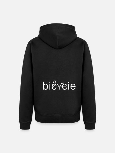 Bikology - Unisex Premium Organic Zip Hoodie - black