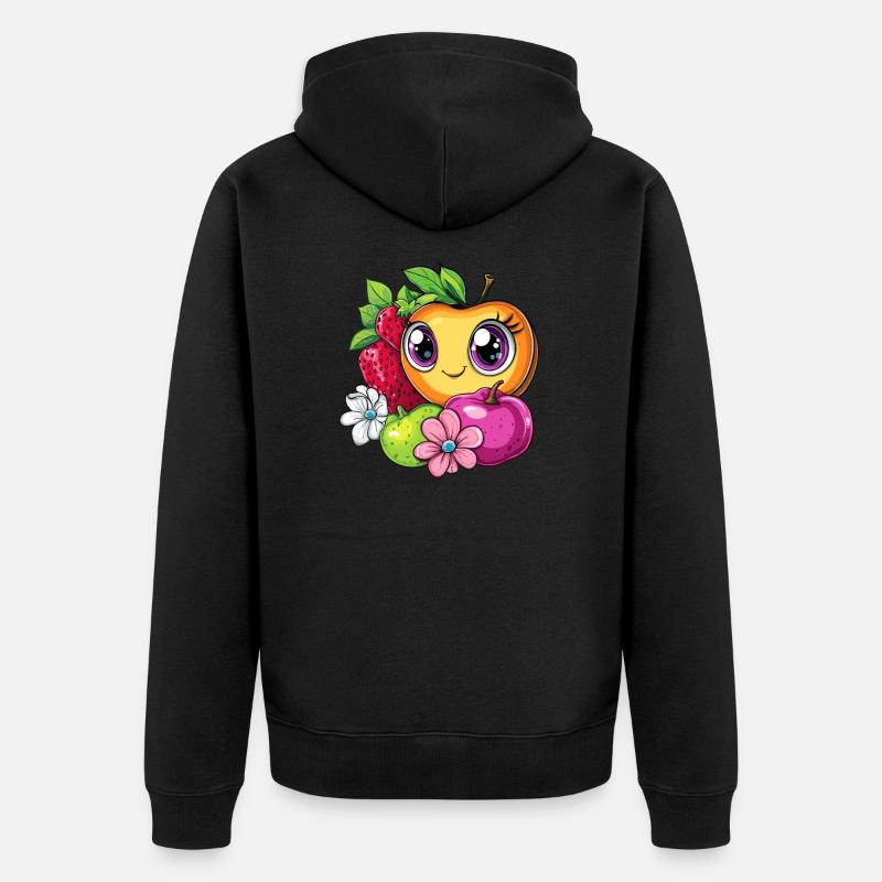 Fruits mignons - Veste à capuche bio Premium Unisexe - noir