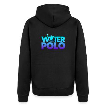 Water Polo Water Polo Water Polo Cadeau - Veste à capuche bio Premium Unisexe - noir - Dos - Nico (187cm)