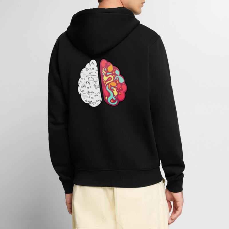 Math Lesson Mathematics Math Genius Math Brain Unisex Premium Organic Zip Hoodie