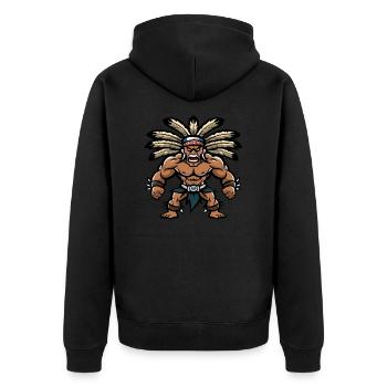 Chef Musculation Muscles - Veste à capuche bio Premium Unisexe - noir - Dos - Nico (187cm)
