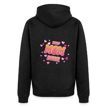 Meilleure maman de tous les temps - beste Mutter der Welt - Veste à capuche bio Premium Unisexe - noir - Dos - Nico (187cm)