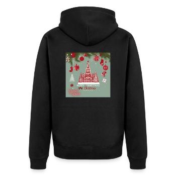 Design de Noël - Veste à capuche bio Premium Unisexe - noir - Dos - Nico (187cm)