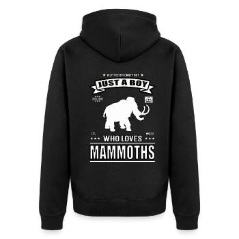 Juste un garçon qui aime la tenue Mammut - Veste à capuche bio Premium Unisexe - noir - Dos - Nico (187cm)