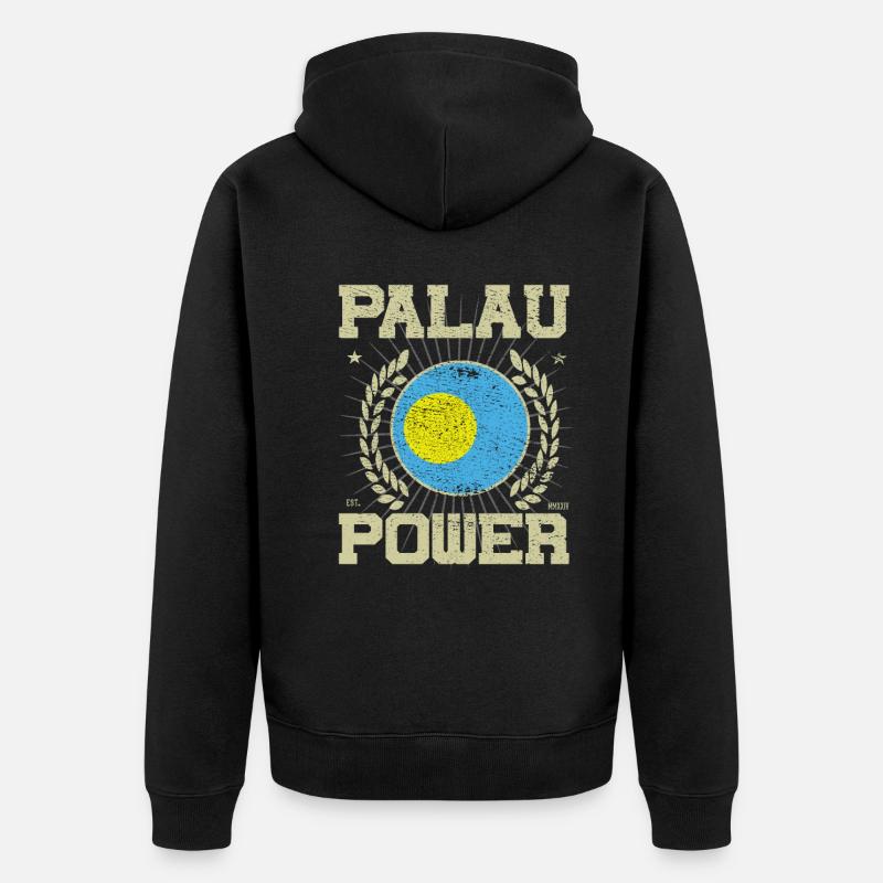 Cool Palau, Design - Veste à capuche bio Premium Unisexe - noir