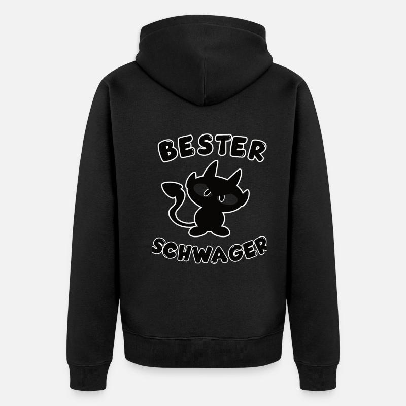 cool meilleur beau-frère design - Veste à capuche bio Premium Unisexe - noir