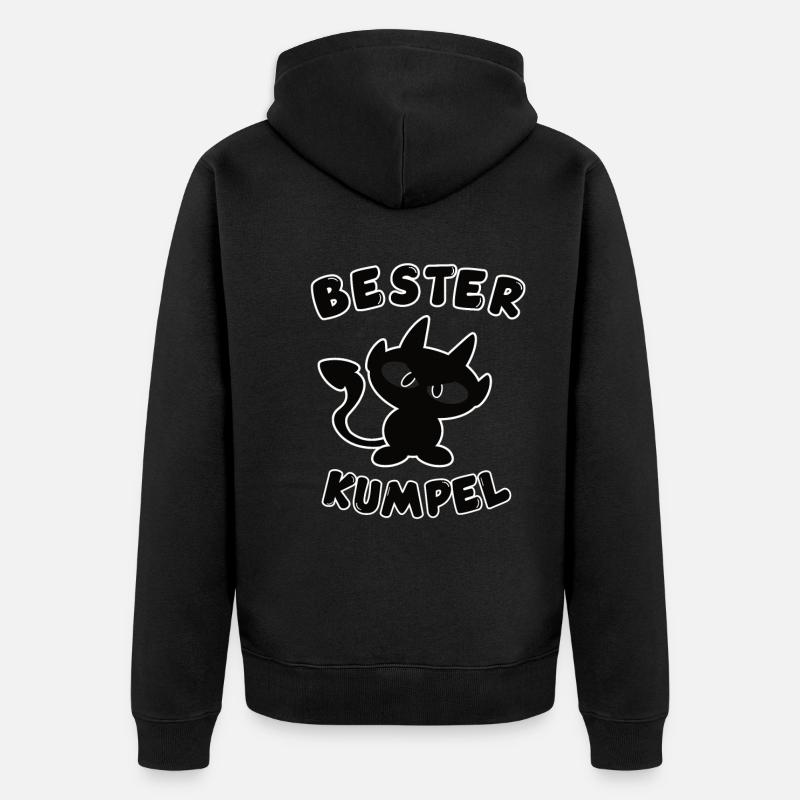 conception cool meilleur copain - Veste à capuche bio Premium Unisexe - noir