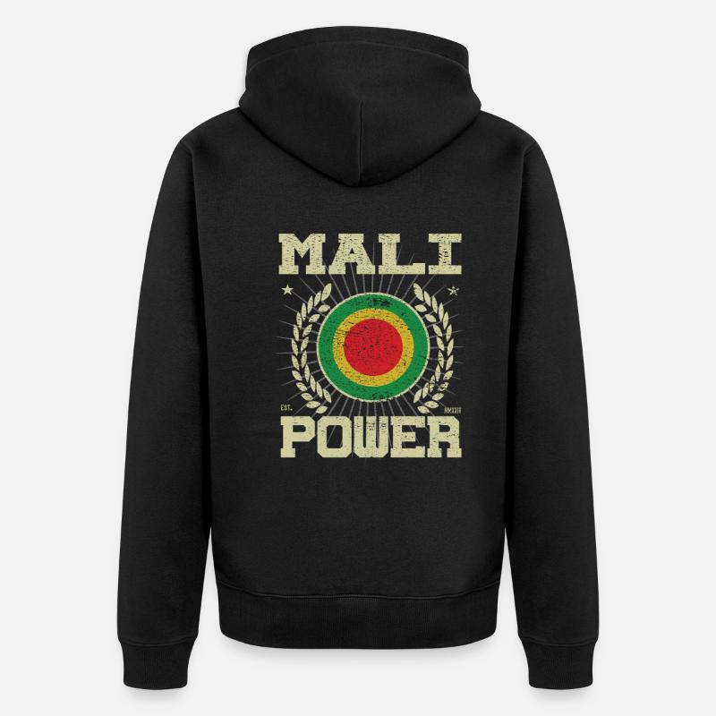 Cool Mali Design - Veste à capuche bio Premium Unisexe - noir