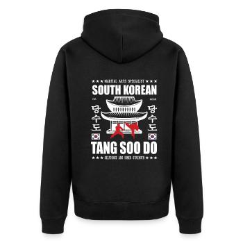 Cool Tang so Do Arts Martiaux Design avec Kanji - Veste à capuche bio Premium Unisexe - noir - Dos - Nico (187cm)