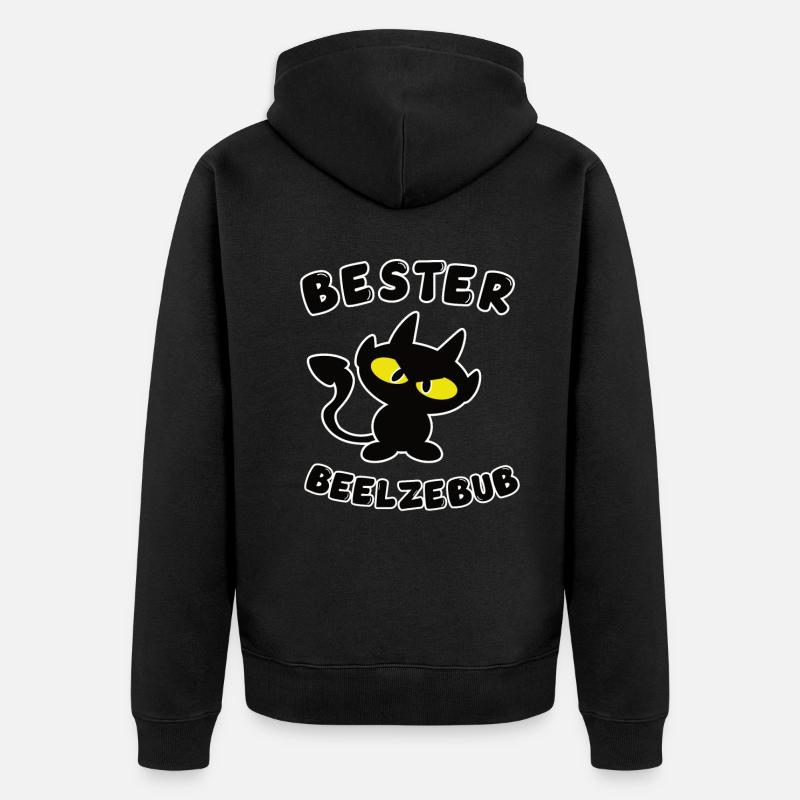 cool meilleur design de Belzébuth - Veste à capuche bio Premium Unisexe - noir