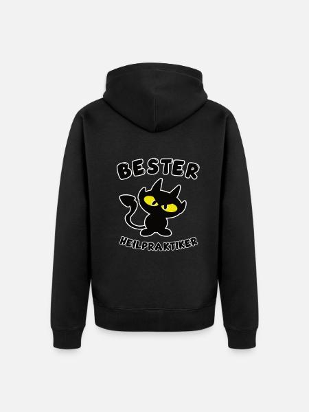 cool best naturopath design - Unisex Premium Organic Zip Hoodie - black
