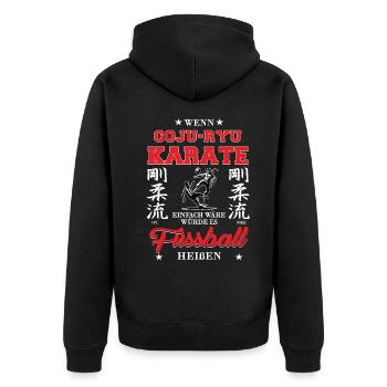 Si le karaté Goju-Ryu était facile - Veste à capuche bio Premium Unisexe - noir - Dos - Nico (187cm)