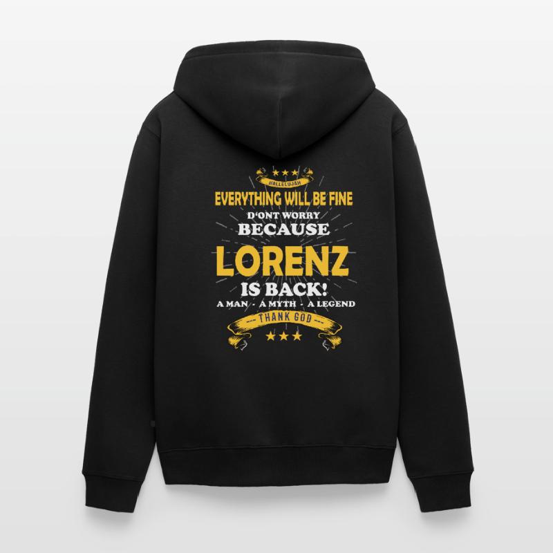 Everything will be fine Lorenz Is back Unisex Premium Bio Zip Hoodie