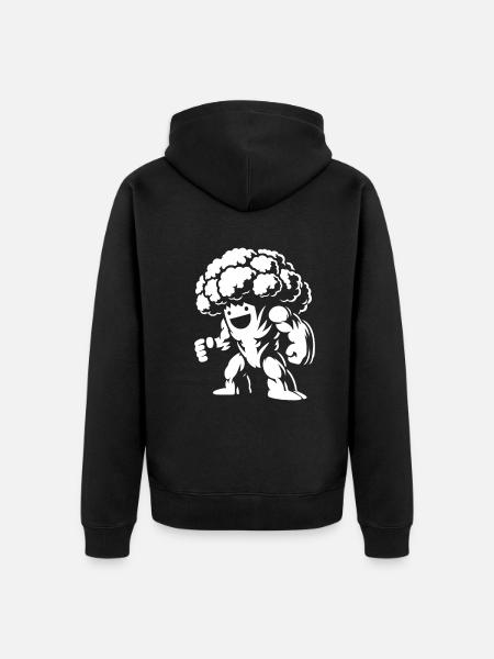 Cauliflower - Strong Vegetable Design - Unisex Premium Organic Zip Hoodie - black