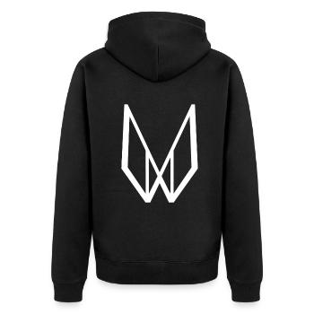 Envoi gratuit 3 - Veste à capuche bio Premium Unisexe - noir - Dos - Nico (187cm)