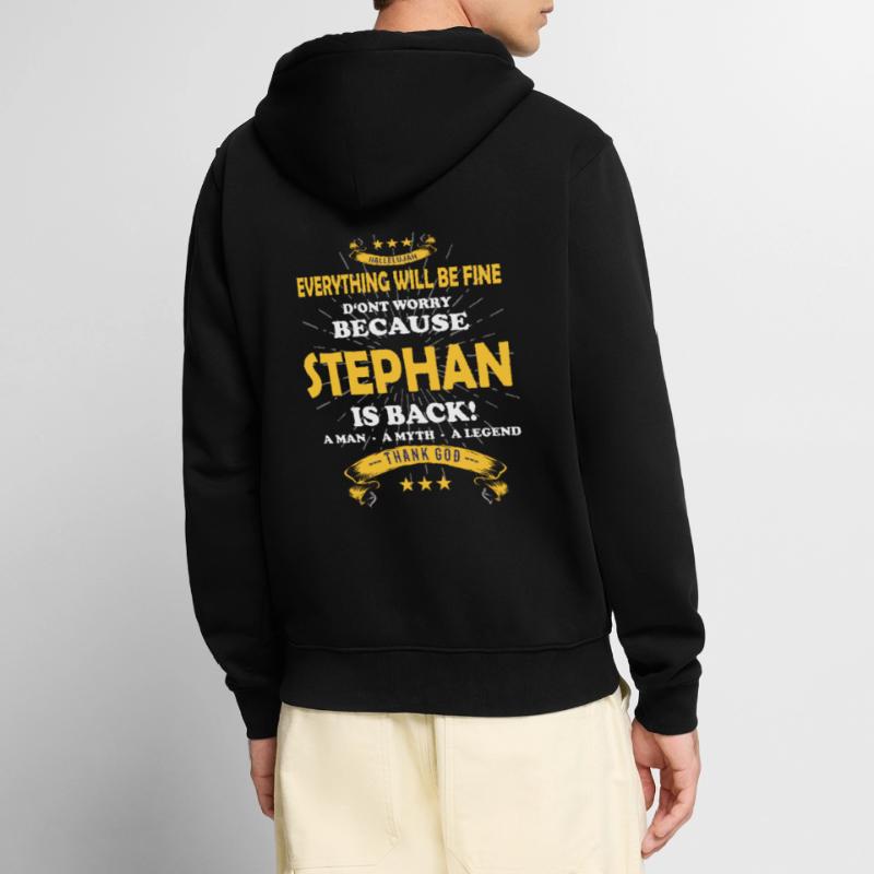 Everything will be fine Stephan Is back Unisex Premium Organic Zip Hoodie